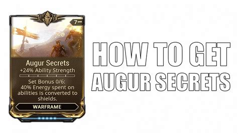 Augur reach and augur secrets : r/Warframe